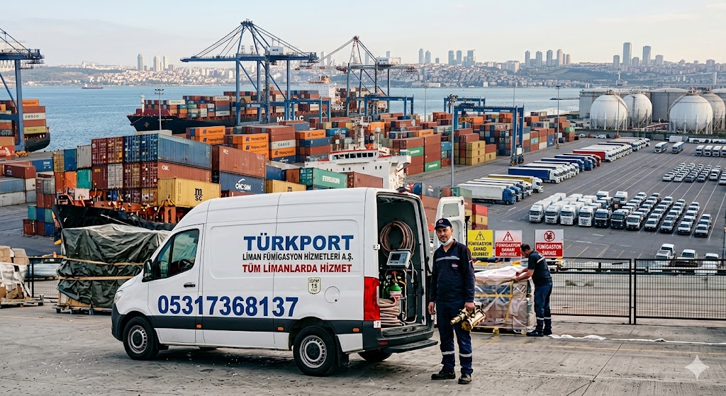 "Konteyner fumigasyonu uygulaması
